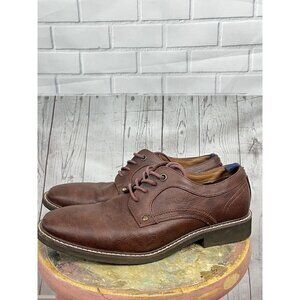 Guess Brown Faux Leather Dress Shoes Men's 8 Wedding Groomsman Formal Business